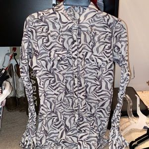 Zebra print rock/wrangler Pearl snap